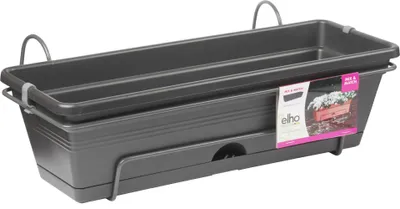 Obrázek produktu pro elho Green Basics Trough, Květináč, Nástěnný, Plast, Černá, Obdélník, Vnitřní/venkovní