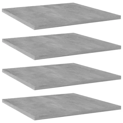 Produktbild von Bücherregal-Bretter 4 Stk. Betongrau 40x40x1,5 cm Holzwerkstoff