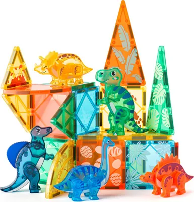 Image de Ensemble magnétique - Dinosaure, 40 pièces