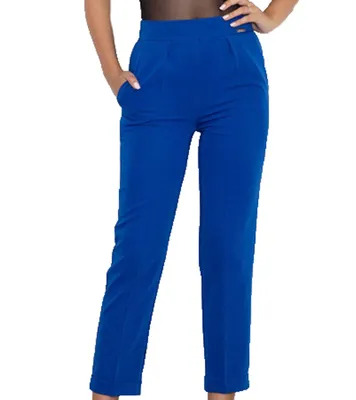 Produktbild von FIGL Business-Hose stilsichere Damen Stoff-Hose Dunkelblau, Größe:L
