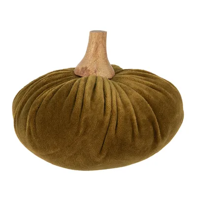 Obrázek produktu pro Clayre & Eef Dekorace Dýně Ø 15x12 cm Zelená Polyester