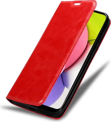 Immagine prodotto di Cadorabo custodia per Samsung Galaxy A03s custodia protettiva in rosso custodia per cellulare cover chiusura magnetica