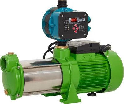 Produktbild von CHM GmbH® Kreiselpumpe Edelstahl 2,1 Kw und 7,8 Bar Gartenpumpe Trockenlaufschutz
