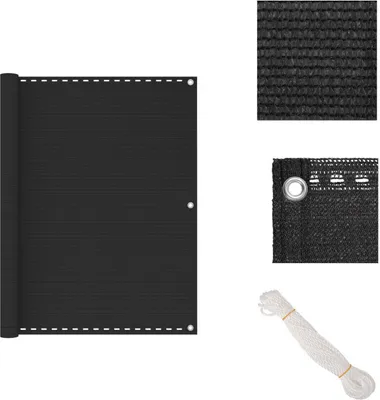 Produktbild von vidaXL Balkon Sichtschutz Anthrazit 120x600 cm HDPE -  Sonnenschirme & Sonnenschutze