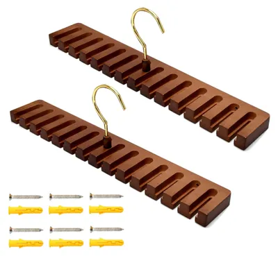 Produktbild von 2 Stück Gürtelhalter für Schrank mit Wandhalterung