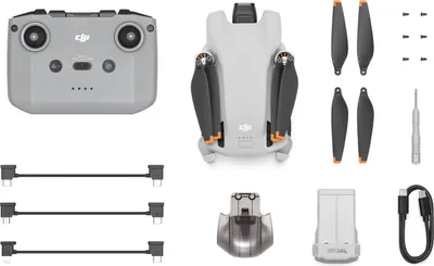 Produktbild von DJI Mini 3 RC-N1 4 rotory Kvadrokoptéra 12 MP 3840 x 2160 pixelov 2453 mAh sivá