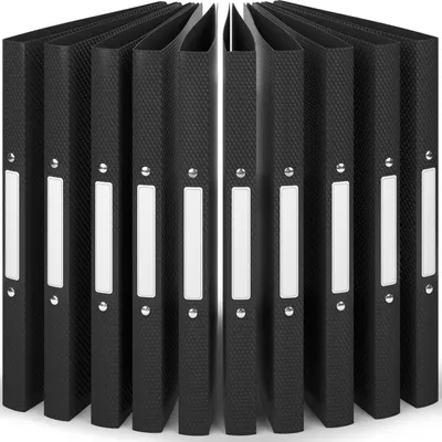 Produktbild von ACROPAQ - 10 x A4 ring binders, narrow, with 2 rings, 2 cm spine width - ring binder, lever arch files, black