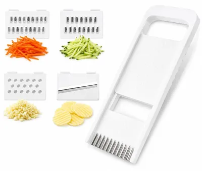 Gemüsehobel, 5 Klingen, multifunktional, Edelstahl