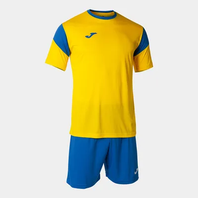 A yellow and blue Joma sports set.