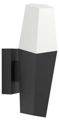 Image de Eglo 900682 FARINDOLA E27 Applique extérieure/plafonnier Noir Blanc IP44