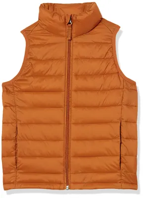 Produktbild von A. Essentials Jungen Leichte, Wasserabweisende, Verstaubare Daunenweste Mit Kapu