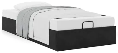 Imagen del producto de Estructura cama otomana sin colchón terciopelo  90x190 cm