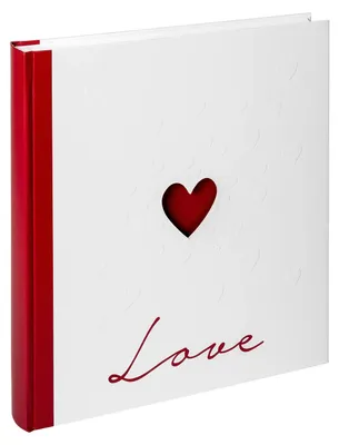 Hochzeitsalbum Love 28x30,5 cm, 50 Seiten, weiß