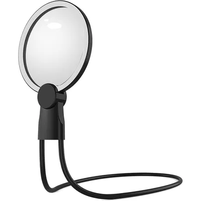 Produktbild von Lupe mit Licht, 5.1 Zoll 3X Lupe zum Lesen mit Ständer, leselupe mit licht für senioren groß, lupenbrille mit licht perfekt zum Lesen