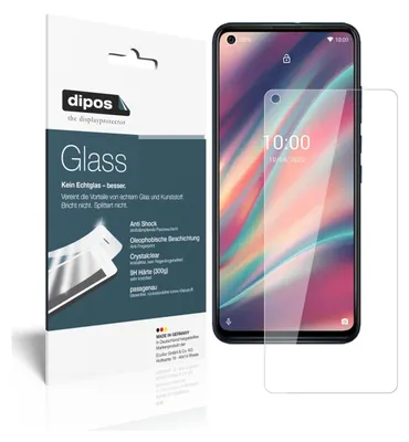 Zdjęcie produktu dla 2 folie ochronne do telefonu Wiko View5 Plus - folie antywstrząsowa 9H, wykonana z tworzywa sztucznego przypominającego szkło (1x przód + 1x tył)