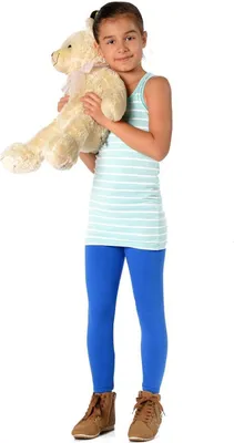 Produktbild von Mädchen Kinder Leggings in 23 Farben Baumwolle; Blau 92