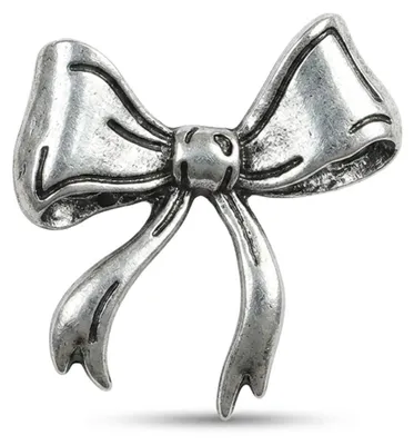 Produktbild von Pin Schleife groß altsilber