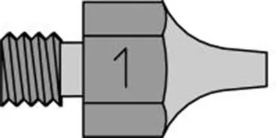Immagine prodotto di 10 pezzi ugelli di aspirazione Weller serie DS, Ø esterno 2,5 mm, Ø interno 0,7 mm, DS 111 T0051351199