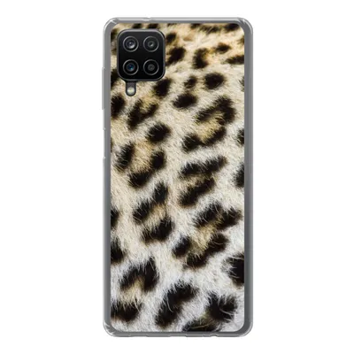 Obrázok produktu pre Kryt mobilného telefónu pre Samsung Galaxy A12 Kožušinový leopard zblízka Silikónové mäkké puzdro