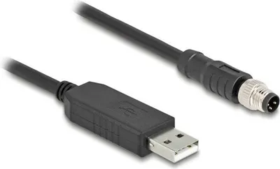 Image de DELOCK M12 Serielles Anschlusskabel A-kodiert 3 Pin 1,8 m