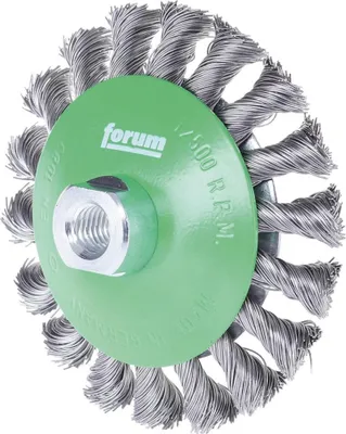 Produktbild von Forum Kegelbürste Rostfrei M14 115 x 0,35 mm gezopft
