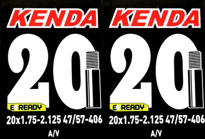 Produktbild von 2x Kenda Schlauch Fahrradschlauch 20" AV x 1.75 - 2.125 Auto Schrader BMX E-Ready