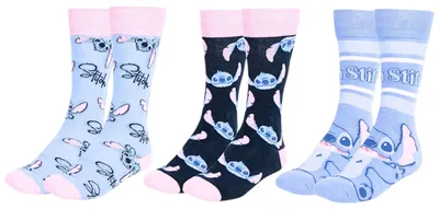 Produktbild von 3er - Pack Socken Disney Lilo & Stitch Geschenkset Gr. 36-43