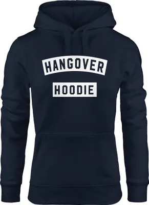 Produktbild von Kapuzen-Pullover Damen Hangover Hoodie Moonworks® navy S