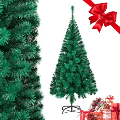 Obrázok produktu pre ROSEJANE, umelý vianočný stromček, zelený, 240 cm, 850 vetvičiek, PVC, s kovovým stojanom, jednoduchá montáž