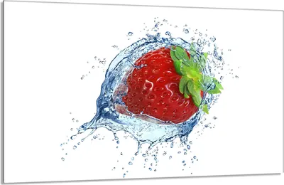 Produktbild von Herdabdeckplatte 80x52cm 1-teilig Glaskeramikkochfeld-Abdeckung Spritzschutz, Erdbeere Obst