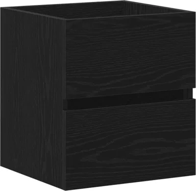 Produktbild von vidaXL Waschbeckenunterschrank Eiche schwarz 41x38,5x45 cm Holzwerkstoff