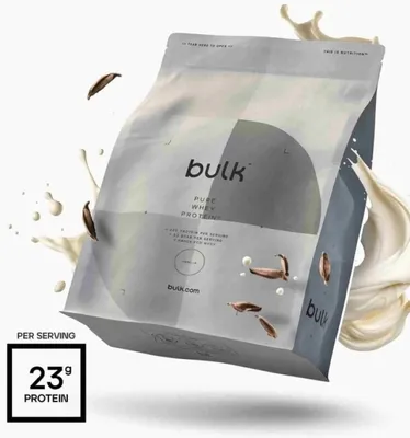 Obrázek produktu pro Doplněk stravy Bulk Pure Whey Protein white chocolate, 1kg