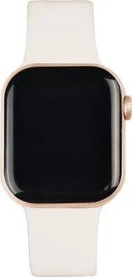 Produktbild von iDeal of Sweden IDSWB-3842-SM-608, Gurt, Smartwatch, Weiß, Apple, Apple Watch 38/40/41/42 (Series10) - S/M, Silikon, Zink Stahl