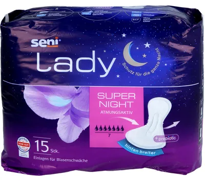 Obrázok produktu pre Seni Lady inkontinenčná vložka super night 15 ks