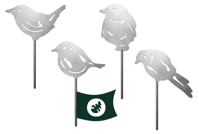 Produktbild von Gartenstecker in Rost & Silber Rost Deko für Garten, Balkon & Terrasse