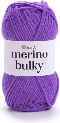 Produktbild von YarnArt Merino Bulky Wolle 9561, 100m/100g, Winterwolle, angenehm, Jasmin Lila