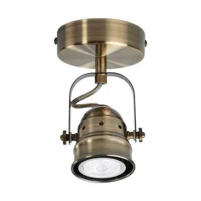 Produktbild von Lindby Wandstrahler Leonor, messing, Metall, 1-flg., 9,5 cm