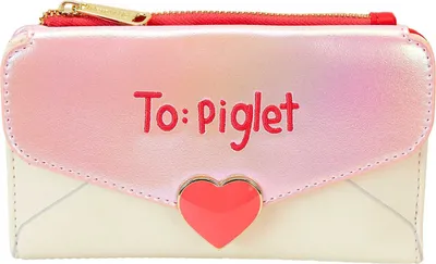 Imagen del producto de Cartera Disney by Loungefly, Winnie the Pooh, diseño "Carta de Amor" con solapa