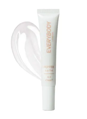 Produktbild von EVERYBODY LONDON - feuchtigkeitsspendender Lip Balm Lippen Lotion mit Soft Tint und Peptiden, Lippenbalsam mit Hyaluronsäure, 10 ml (Is it clear ?)
