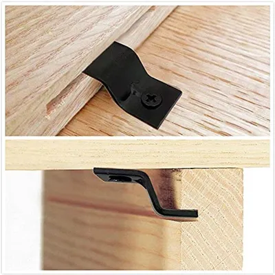 Z-Clips für Tischplatten - 20 Stück (schwarz)