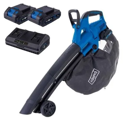Produktbild von Akku Laubbläser SCHEPPACH BC-BLV720-X Set S2.5, 210 km/h, 2x 20V Akkus, 4-in-1 Funktion, 720 m3/h