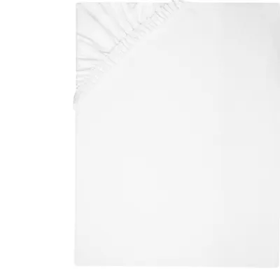 Produktbild von Spannbettlaken Fein-Jersey, 100x200 cm, 100% Baumwolle, weiß, Matratzenhöhe ca. 21-25 cm