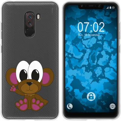 Produktbild von PhoneNatic Case kompatibel mit Xiaomi Pocophone F1 Silikon-Hülle Cutiemals M3