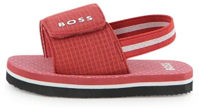Produktbild von BOSS, Jungen, Badelatschen, mit Logo-Print, Violettrosa, 30