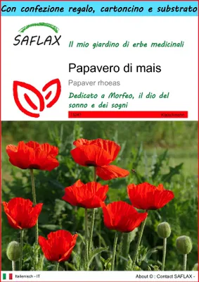 Immagine prodotto di SAFLAX Set regalo - Papavero di mais - 27000 semi - Papaver