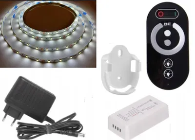 Produktbild von Omako LED-Band 2835 Kaltweiß 3m Set mit Fernbedienung