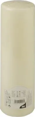 Produktbild von Papstar Stumpenkerze Ø 80 mm · 290 mm elfenbein "Ivory" mit Flachkopf, 6 x 1 Stück