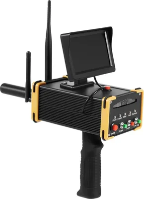 Produktbild von Unterirdischer Metalldetektor - Goldsucher Schatzscanner - 15 m Ortungstiefe - LCD-Display - Wiederaufladbar - Automatische 360°-Suche - Für Gold Silber Kupfer Diamant - Schwarz