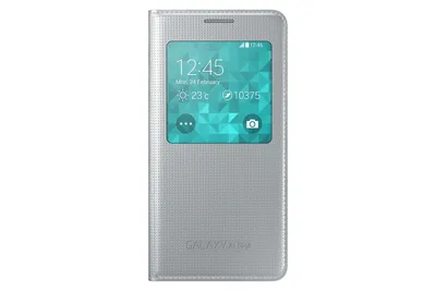 Produktbild von Samsung Cover S-View EF-CG850BW für Galaxy Alpha weiß