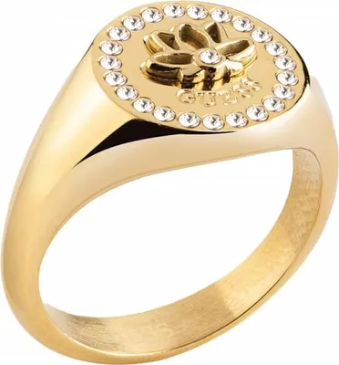 Image de Bague à fleurs Guess en or pour femmes R-14